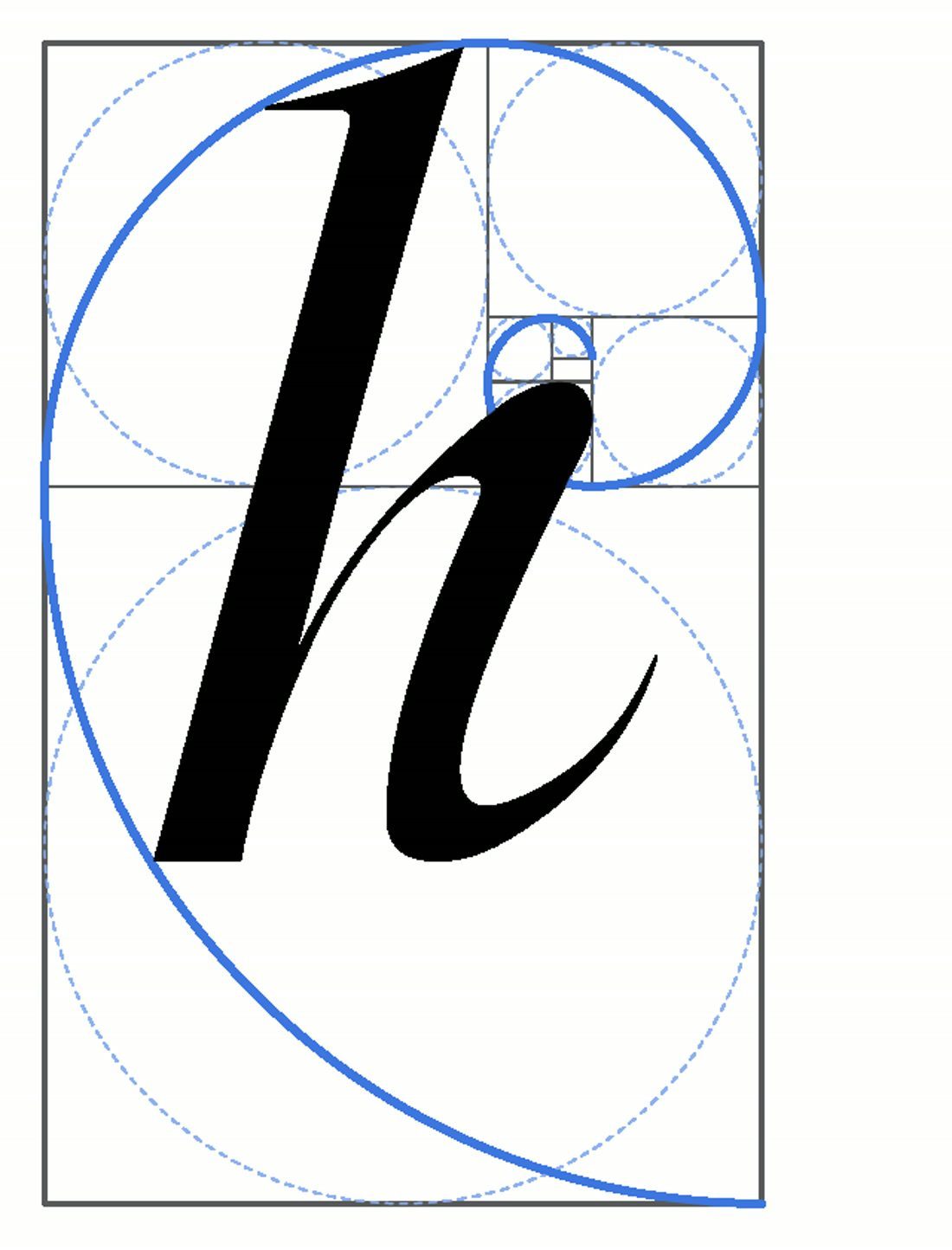 The Highlight London h constructed on the golden ratio and the Fibonacci spiral