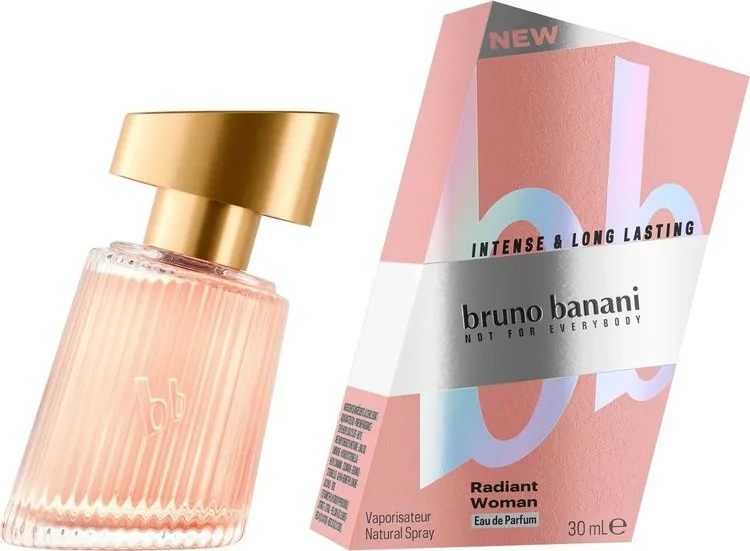 Radiant Woman fragrance Bruno Banani packaging by Highlight London