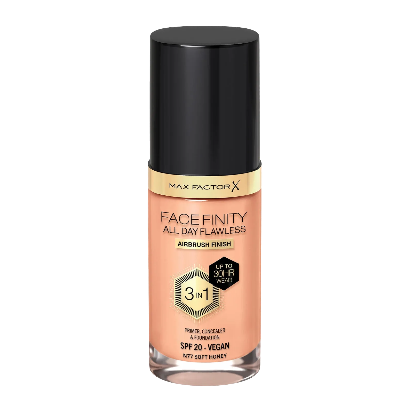 Facefinity franchise Max Factor packaging by Highlight London