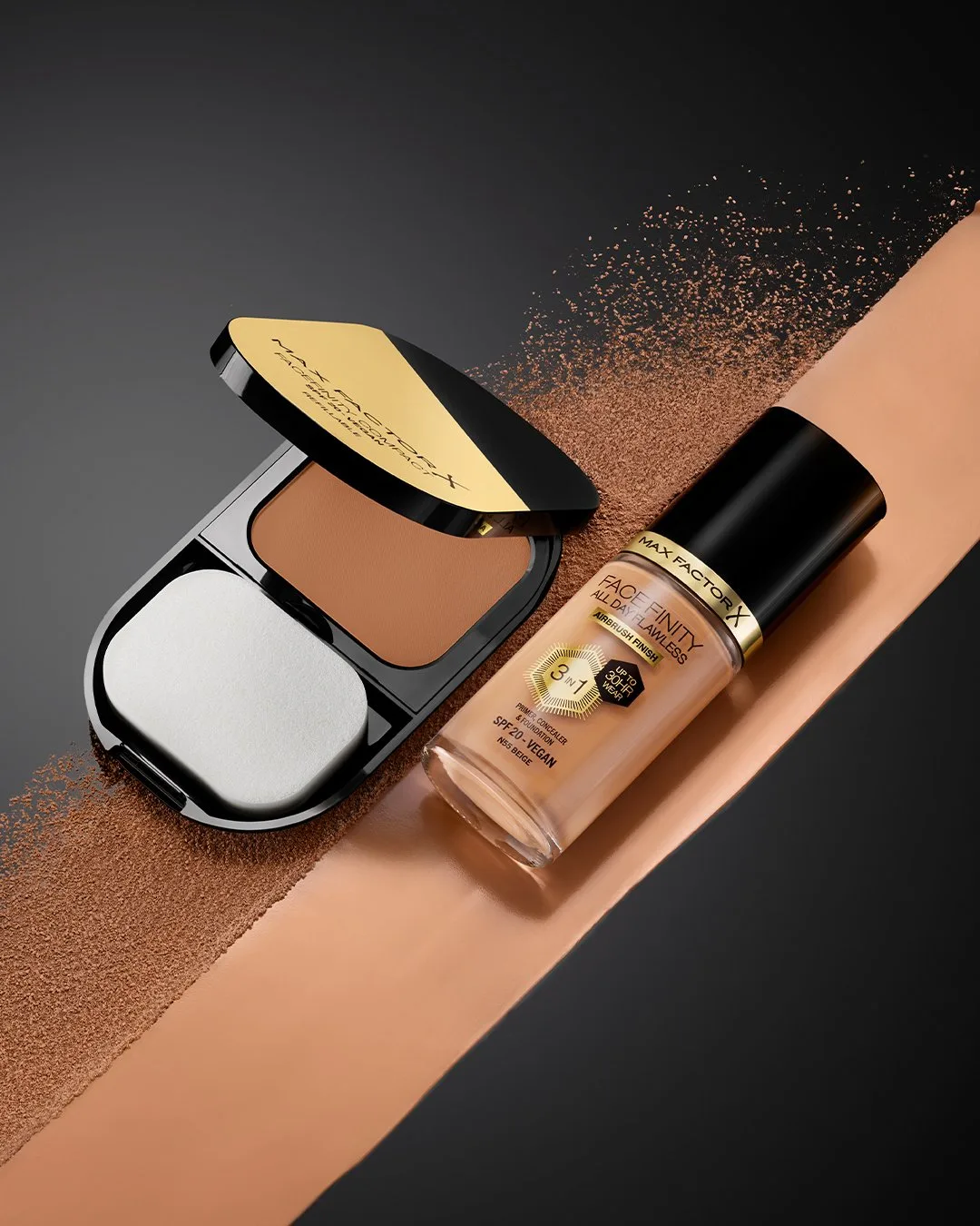 Facefinity franchise Max Factor packaging by Highlight London
