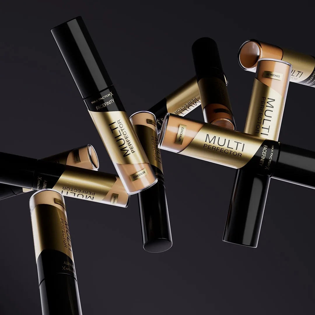 Facefinity franchise Max Factor packaging by Highlight London