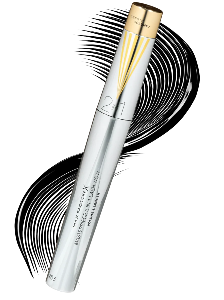 Lash Wow mascaras Max Factor packaging by Highlight London