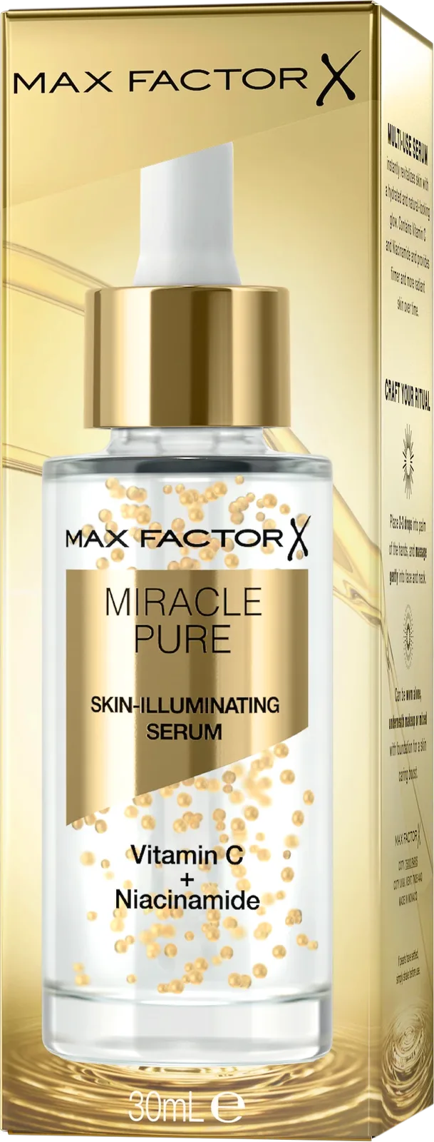 Miracle Pure Family Max Factor packaging by Highlight London