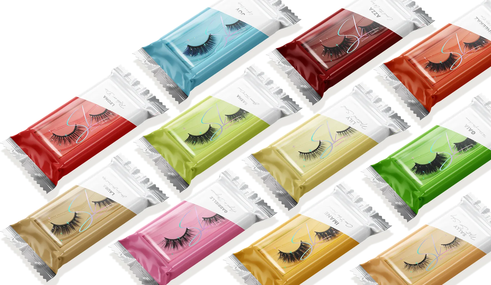 Magnetic lashes SL Magnetic packaging by Highlight London