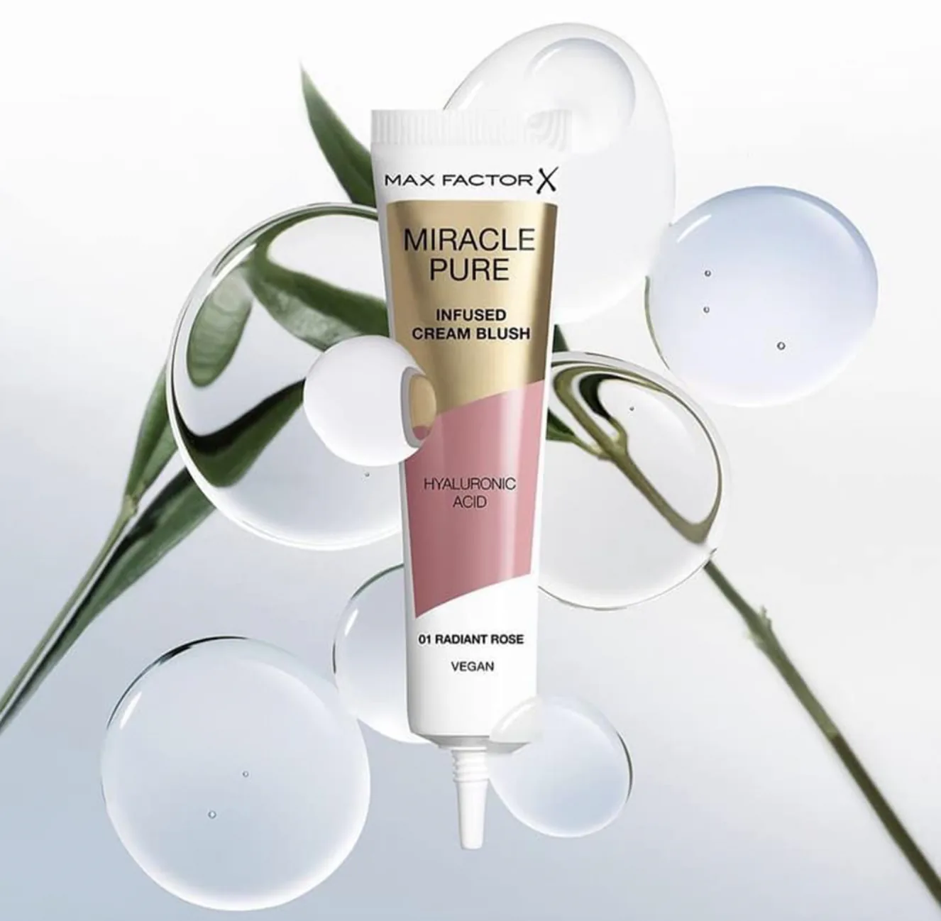 Max Factor Miracle Pure family packaging by Highlight London