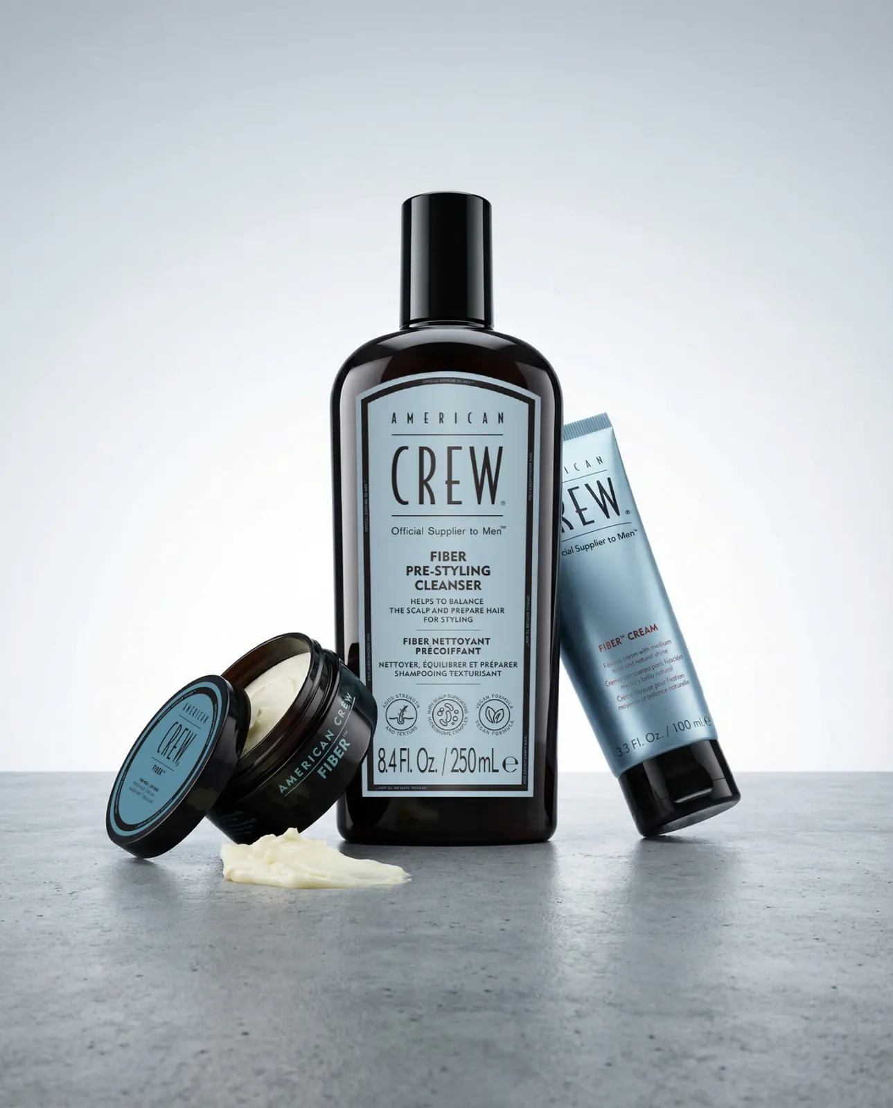 American Crew · Men's grooming line · creative direction by Highlight London