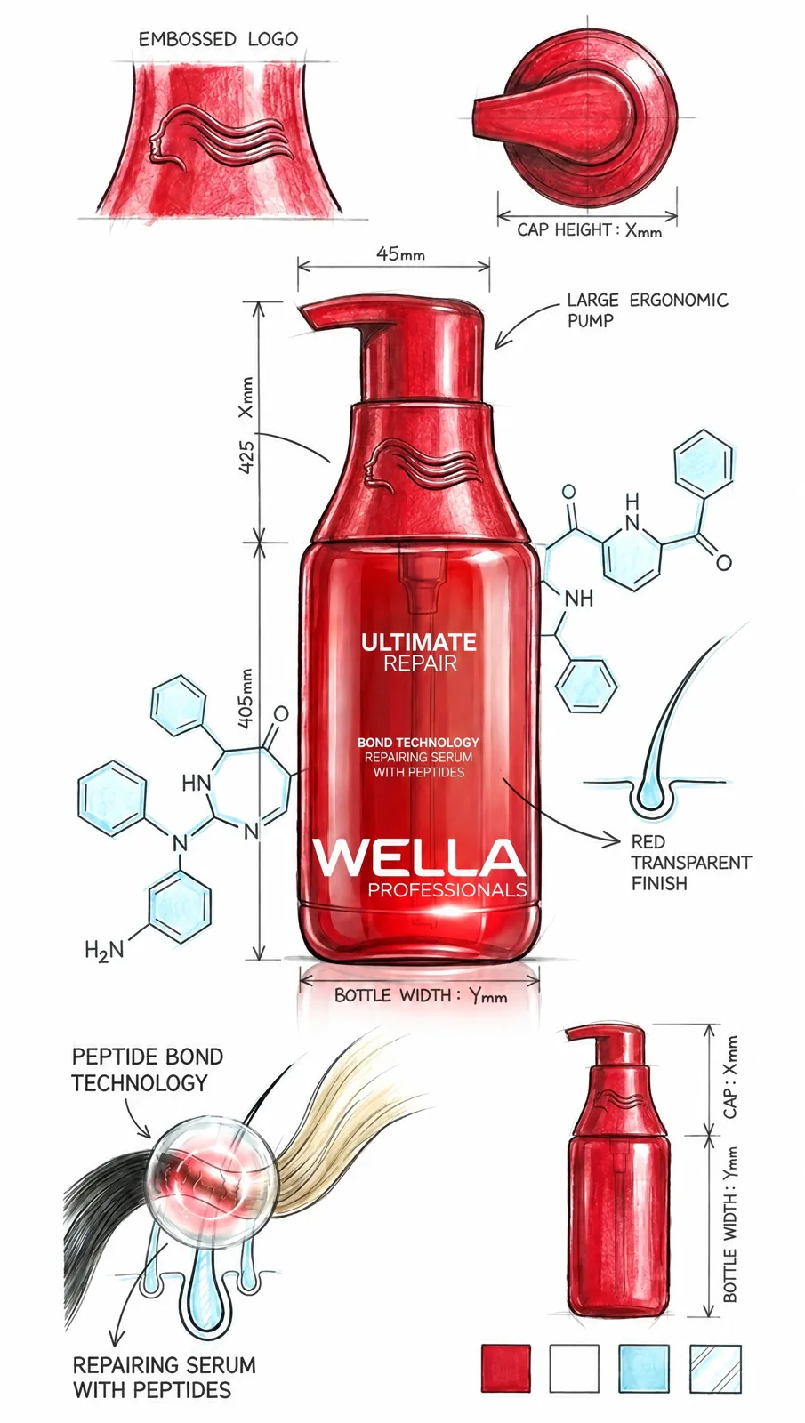 Wella Professionals · Ultimate Repair · Ultimate Repair · Peptide Bond Technology · creative direction by Highlight London