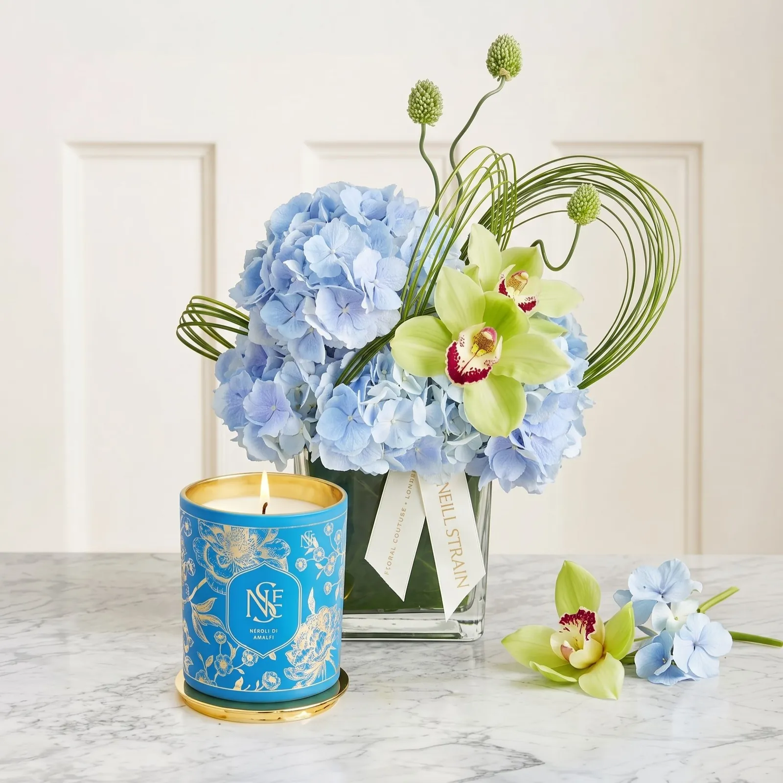 Neill Strain London · British luxury floral house · a full content system · creative direction by Highlight London